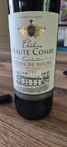 Bordeaux Côtes-de-bourg Château Haute Combe Tradition 2013