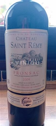 Bordeaux Fronsac Château Saint Rémy 2009