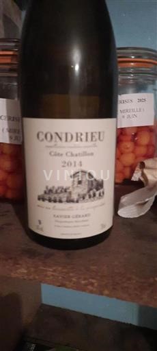 Vallée du Rhône Condrieu Xavier Gérard Côte Chatillon 2014