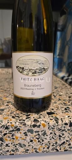 Mosel Fritz Haag, 1e lagen Brauneberg Riesling J- Trocken 2023