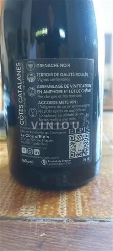 Linguadoca e Rossiglione Côtes catalanes Le Clos Elpis 2022