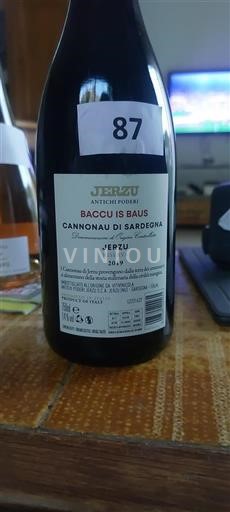 Sardegna Cannonau di Sardegna Antichi Poderi Jerzu Baccu Is Baus 2019
