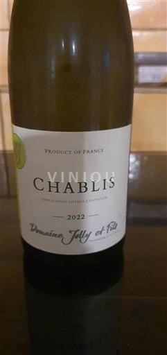 Bourgogne Chablis Domaine Jolly et Fils 2022
