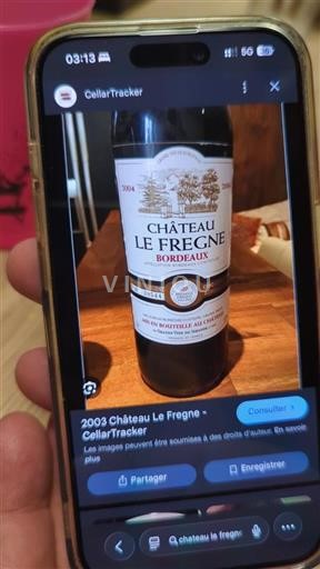 Bordeaux Château Le Fregne 2004