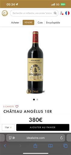 Bordeaux Saint-Émilion Grand Cru Château Angélus 2021