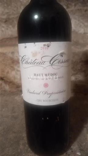 Bordeaux Haut-Médoc Cru Bourgeois Château Cissac 2016