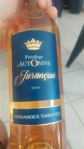 Sydvestfrankrig Jurançon Privilège Automne 2020
