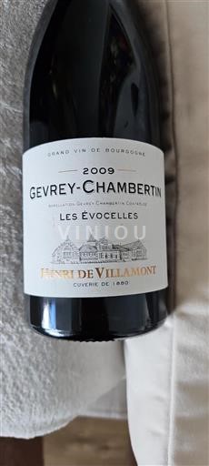 Borgonha Gevrey-chambertin Henri de Villamont Les Évocelles 2009