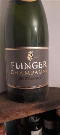 Vin Effervescent Rouge brut Brut Réserve Flinger Non millésimé France Champagne AOC
