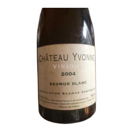 Loire Valley Saumur Château Yvonne Saumur Blanc 2004