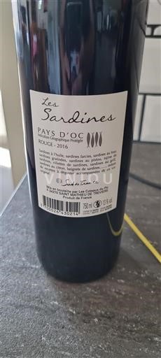 Linguadoca e Rossiglione Paese d'Oc Les Coteaux du Pic Les Sardines 2016