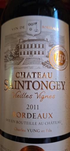 Bordeaux Château Saintongey Vieilles Vignes 2011