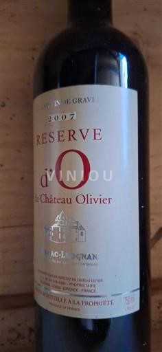 Bordeaux Pessac-Léognan Château Olivier Réserve d’ 2007