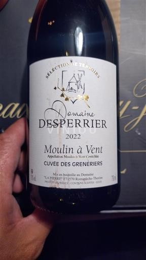 Beaujolais Moulin-à-vent Domaine Desperrier des Greniers 2022