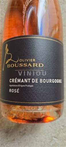 Vin Effervescent Rosé sec Olivier Boussard Non millésimé France Bourgogne Crémant-de-bourgogne AOC