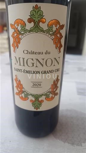 Bordeaux Saint-Émilion Grand Cru Château Mignon 2020