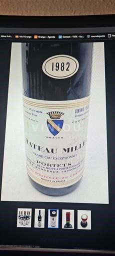 Bordeaux Graves Grand Cru Château Millet 1982