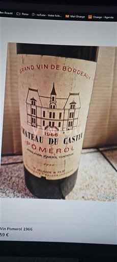 Bordeaux Pomerol Château Castel 1966