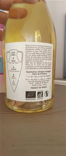 Provenza Côtes-de-Provence Château Les Preyres Massa_Lia Blanc 2023