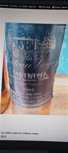 Bordeaux Sauternes Château Voigny 1996