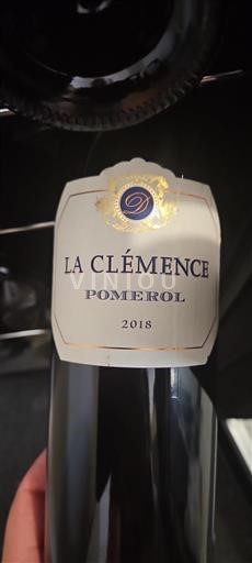 Bordeaux Pomerol La Clémence 2018