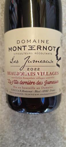 Beaujolais Beaujolais-kylät Domaine Monternot Les Jumeaux 2022