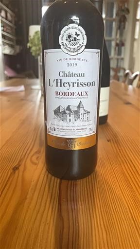 Bordeaux Château L'Heyrisson 2019