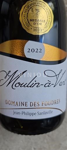 Beaujolais Moulin-à-vent Domaine Des Foudres 2022
