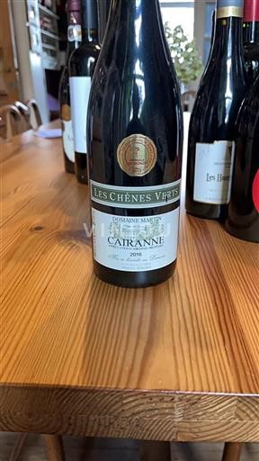Rona dolina Cairanne Domaine Martin Les Chênes Verts 2016
