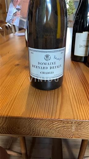 Borgonha Chablis Domaine Bernard Defaix Vieille Vigne 2015