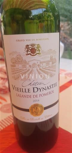 Bordeaux Lalande-de-Pomerol Château Vieille Dynastie 2014
