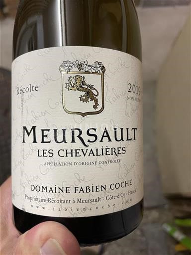 Bourgondië Meursault Domaine Fabien Coche Les Chevalières 2019