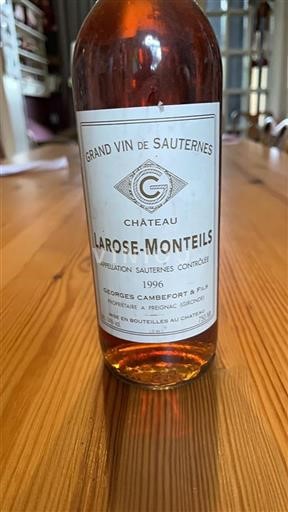 Bordeaux Sauternes Château Larose-Monteils 1996
