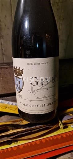 Burgundy Givry Domaine Berlénos 2010