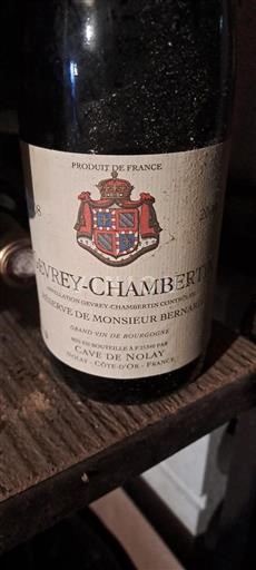 Burgundsko Gevrey-Chambertin Cave de Nolay Réserve de Monsieur Bernard 2008