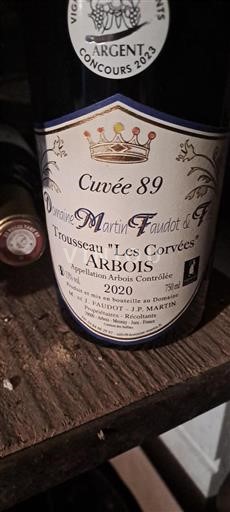 Jura Arbois Domaine Martin Faudot 89 2020