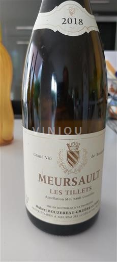 Bourgondië Meursault Hubert Bouzereau-Gruère et Filles Les Tillets 2018