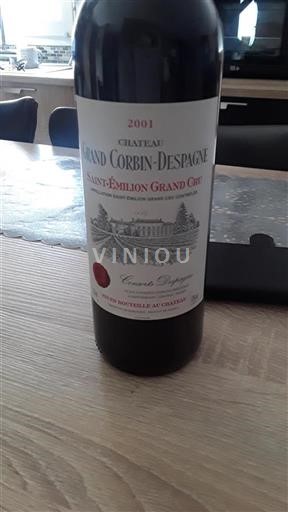 Bordeaux Saint-Émilion Grand Cru Grand Cru Château Grand Corbin-Despagne 2001