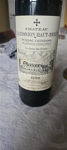 Bordeaux Pessac-Léognan Château La Mission Haut-Brion 1999