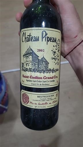 Burdeos Saint-Émilion Gran Cru Grand Cru Château Pipeau 2002