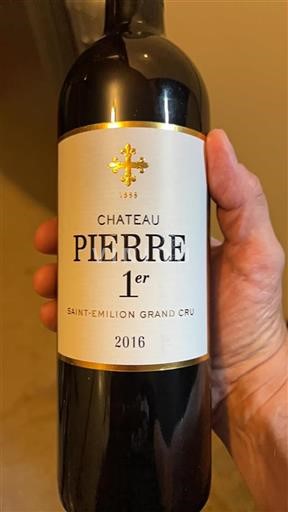 Bordeaux Saint-Émilion Grand Cru Grand Cru Château Pierre 1er 2016