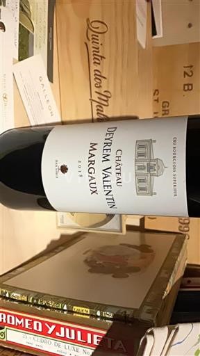 Bordeaux Margaux Cru Bourgeois Supérieur Château Deyrem Valentin 2018
