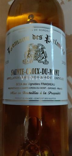 Bordeaux Sainte-Croix-Du-Mont Domaine Des Palmiers 2020