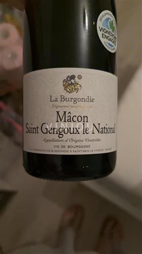 Bourgogne Mâcon og mâcon-landsbyer La Burgondie Saint Gengoux le National 2023
