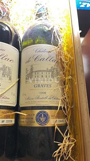 Bordeaux Graves Château Callac 1998