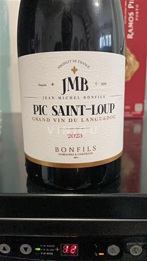 Vin Rouge sec Domaine Bonfils s & x 2023 France Languedoc Pic-saint-loup