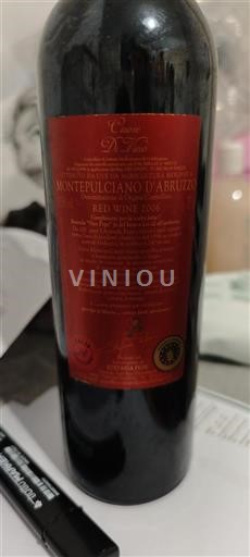 Abruzzes Montepulciano d'Abruzzo Stefania Pepe Cuore Di Vino 2006