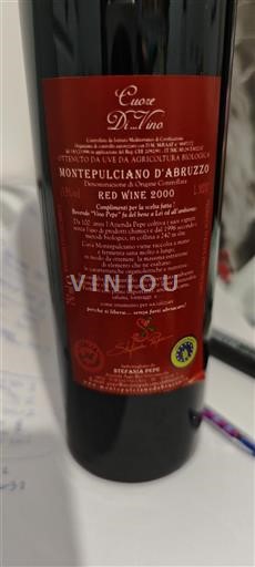 Abruzzes Montepulciano d'Abruzzo Stefania Pepe Cuore Di...Vino 2000