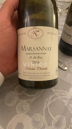 Bourgondië Marsannay Nicolas Theuriet D. du Roy 2016