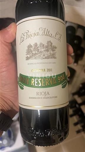 Rioja La Rioja Alta S.A Gran Reserva 904 2011